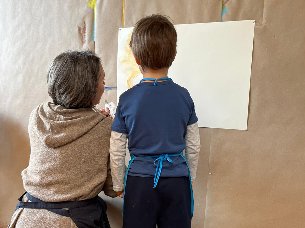 Farben und Materialien im Atelier